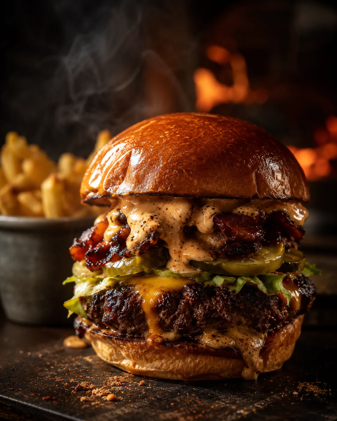 Smokestack signature burger