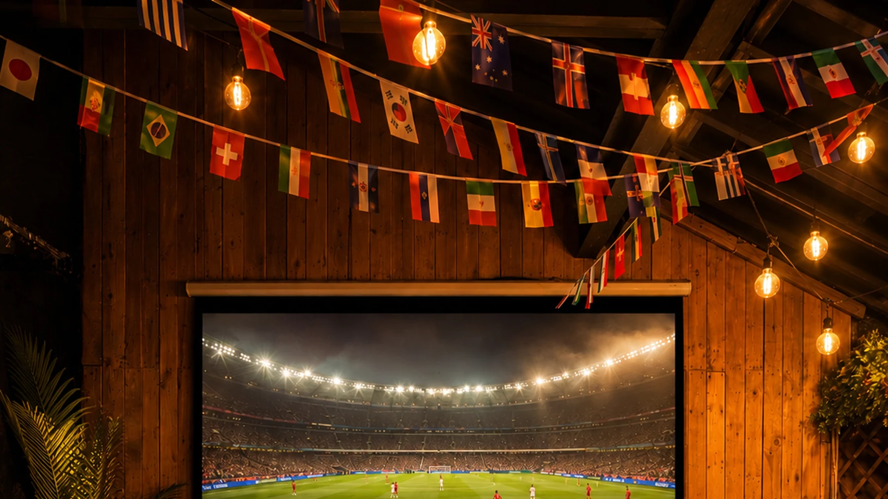 Large screen in Terrace by Smokestack